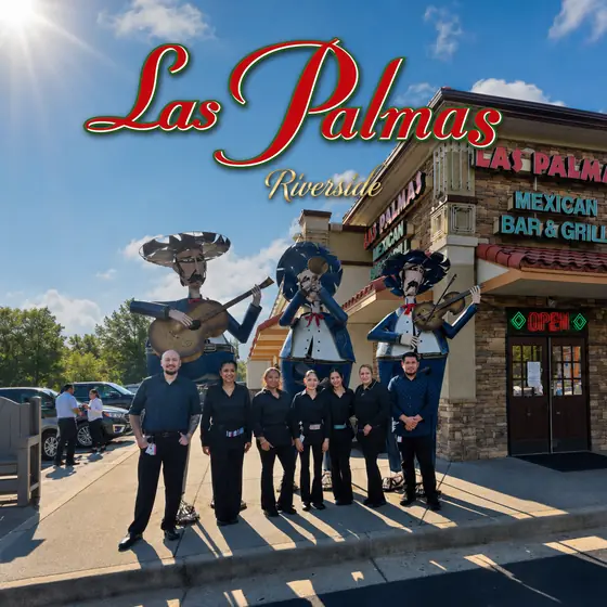 Las Palmas Riverside staff team in front of the Riverside Parkway storefront in Rome, GA